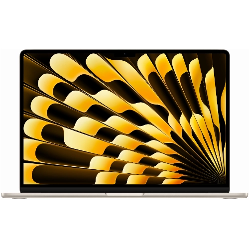 Apple MacBook Air 15" (M2, 8C CPU/10C GPU, 2023), 8 ГБ, 256 ГБ SSD, сияющая звезда (MQKU3)